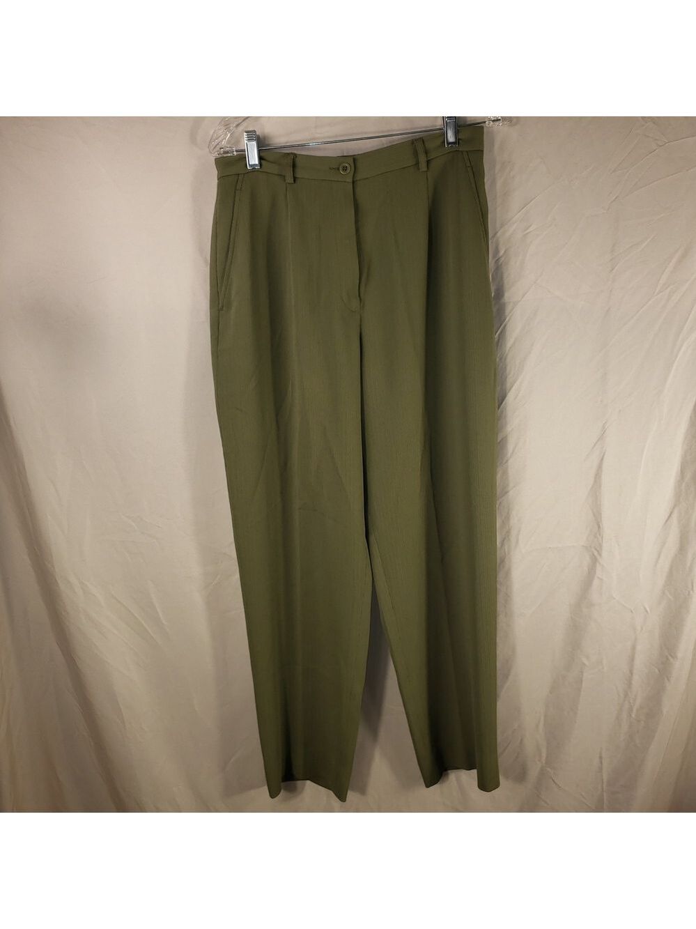 Elegant Garfield & Marks Olive Women's Trousers - 8